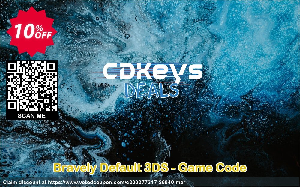 Bravely Default 3DS - Game Code Coupon, discount Bravely Default 3DS - Game Code Deal. Promotion: Bravely Default 3DS - Game Code Exclusive Easter Sale offer 