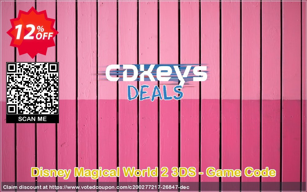 Disney Magical World 2 3DS - Game Code Coupon, discount Disney Magical World 2 3DS - Game Code Deal. Promotion: Disney Magical World 2 3DS - Game Code Exclusive Easter Sale offer 