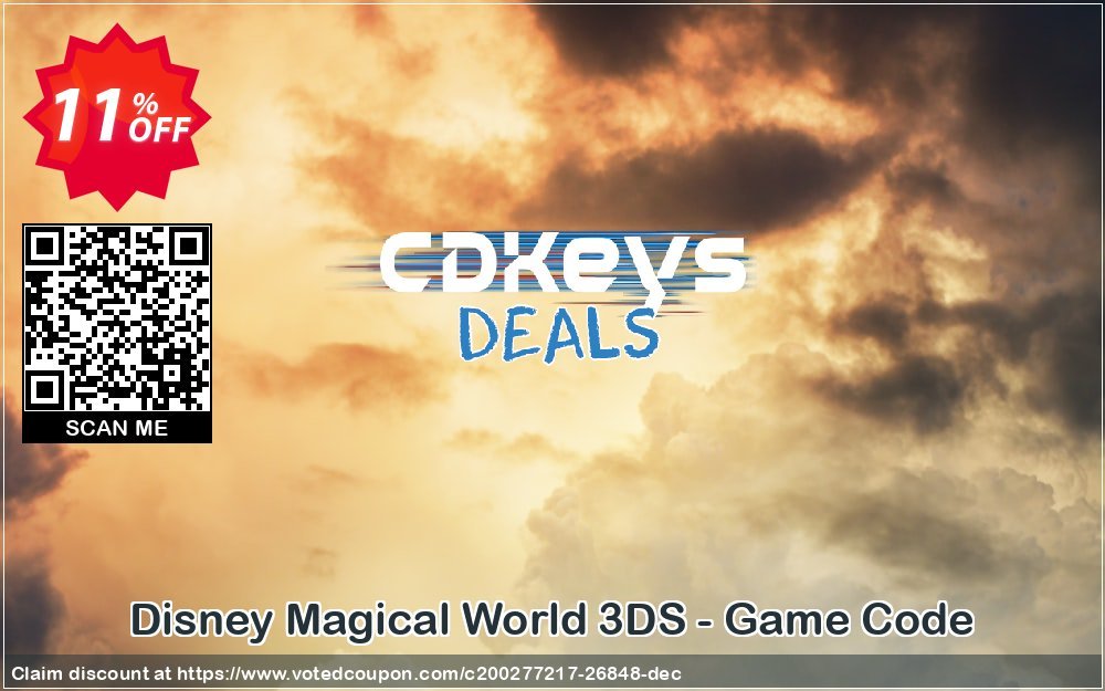 Disney Magical World 3DS - Game Code Coupon, discount Disney Magical World 3DS - Game Code Deal. Promotion: Disney Magical World 3DS - Game Code Exclusive Easter Sale offer 
