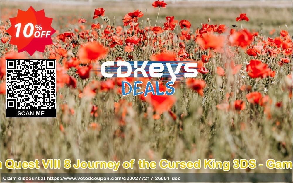 Dragon Quest VIII 8 Journey of the Cursed King 3DS - Game Code Coupon Code May 2024, 10% OFF - VotedCoupon