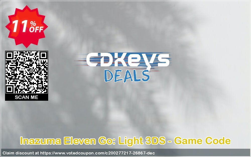 Inazuma Eleven Go: Light 3DS - Game Code Coupon Code May 2024, 11% OFF - VotedCoupon