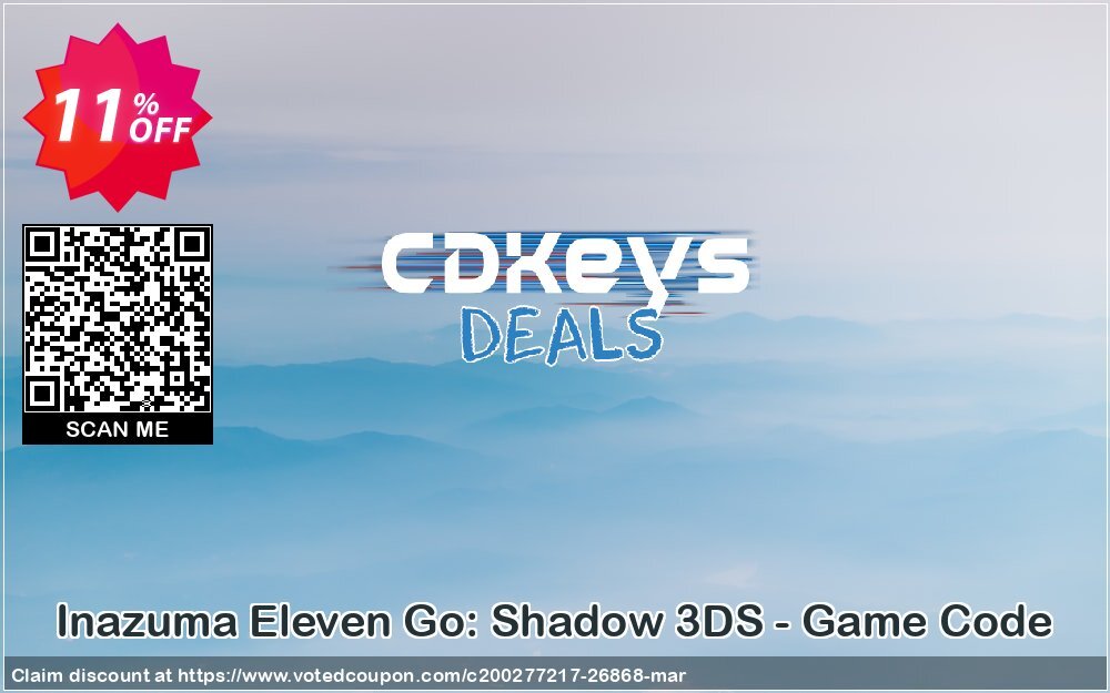 Inazuma Eleven Go: Shadow 3DS - Game Code Coupon, discount Inazuma Eleven Go: Shadow 3DS - Game Code Deal. Promotion: Inazuma Eleven Go: Shadow 3DS - Game Code Exclusive Easter Sale offer 