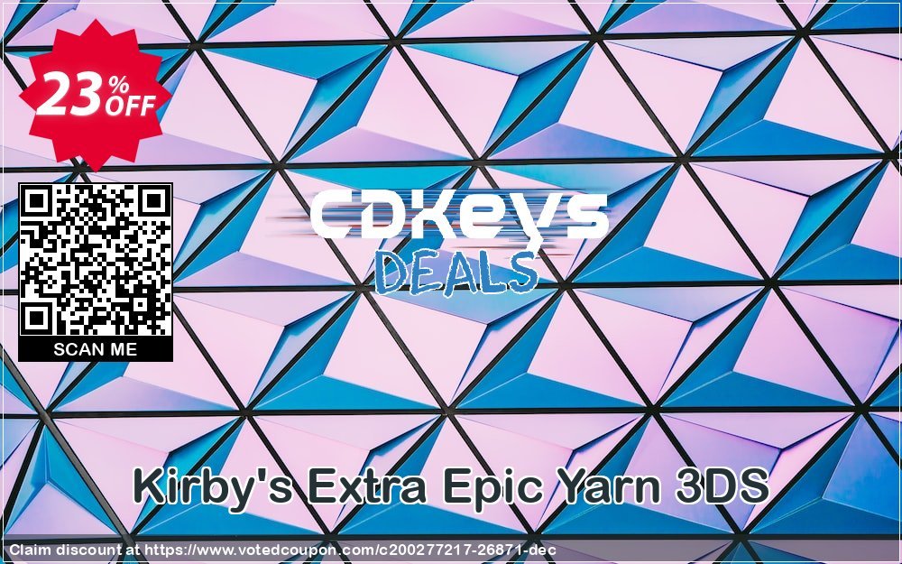 Kirby's Extra Epic Yarn 3DS Coupon, discount Kirby's Extra Epic Yarn 3DS Deal. Promotion: Kirby's Extra Epic Yarn 3DS Exclusive Easter Sale offer 