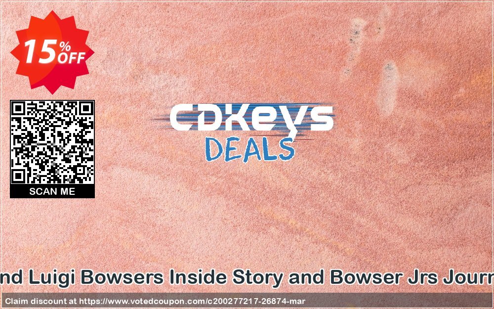 Mario and Luigi Bowsers Inside Story and Bowser Jrs Journey 3DS Coupon, discount Mario and Luigi Bowsers Inside Story and Bowser Jrs Journey 3DS Deal. Promotion: Mario and Luigi Bowsers Inside Story and Bowser Jrs Journey 3DS Exclusive Easter Sale offer 