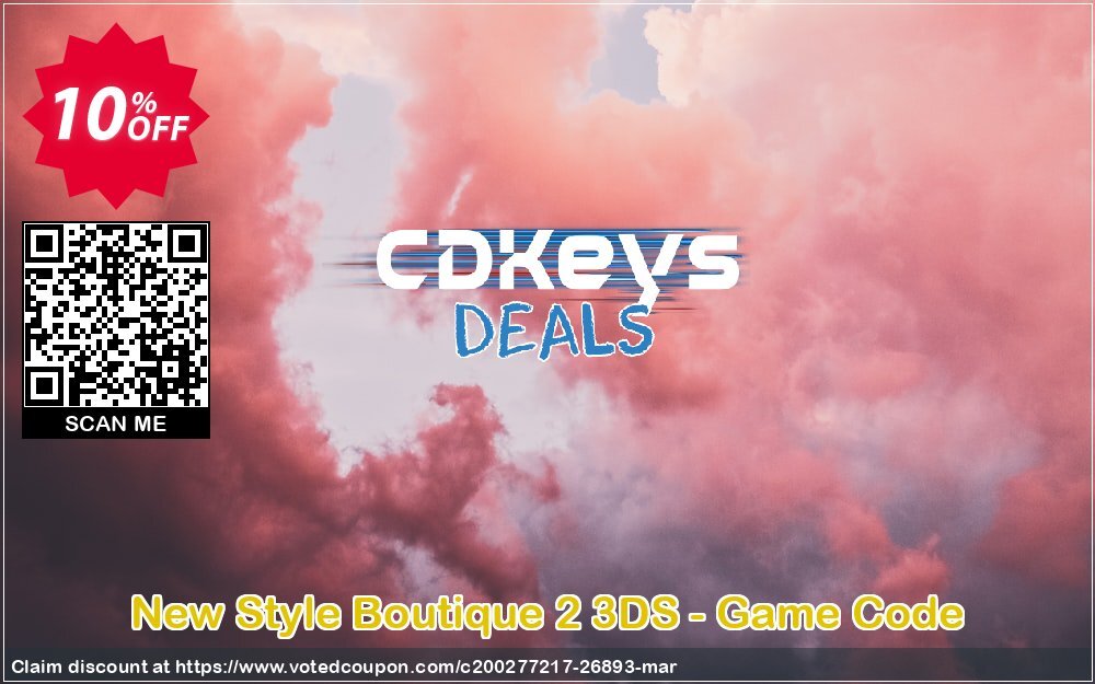 New Style Boutique 2 3DS - Game Code Coupon Code May 2024, 10% OFF - VotedCoupon