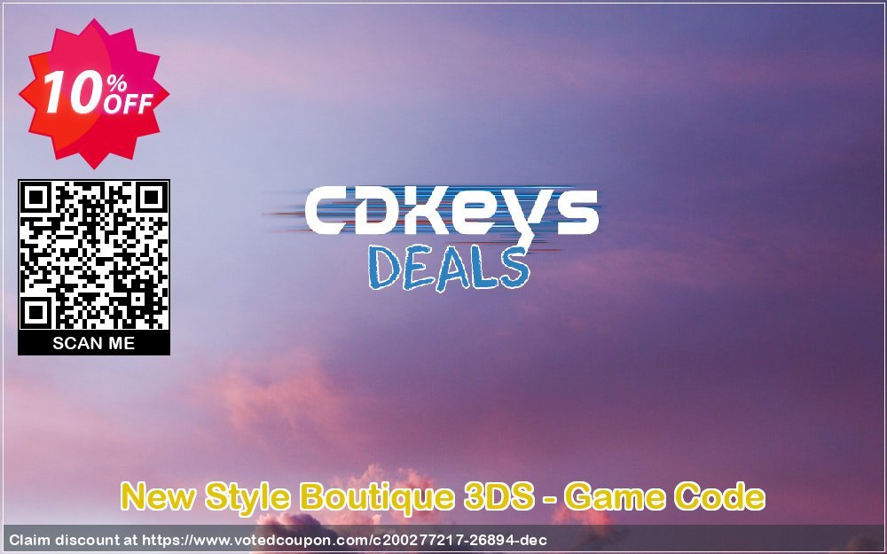 New Style Boutique 3DS - Game Code Coupon Code Apr 2024, 10% OFF - VotedCoupon