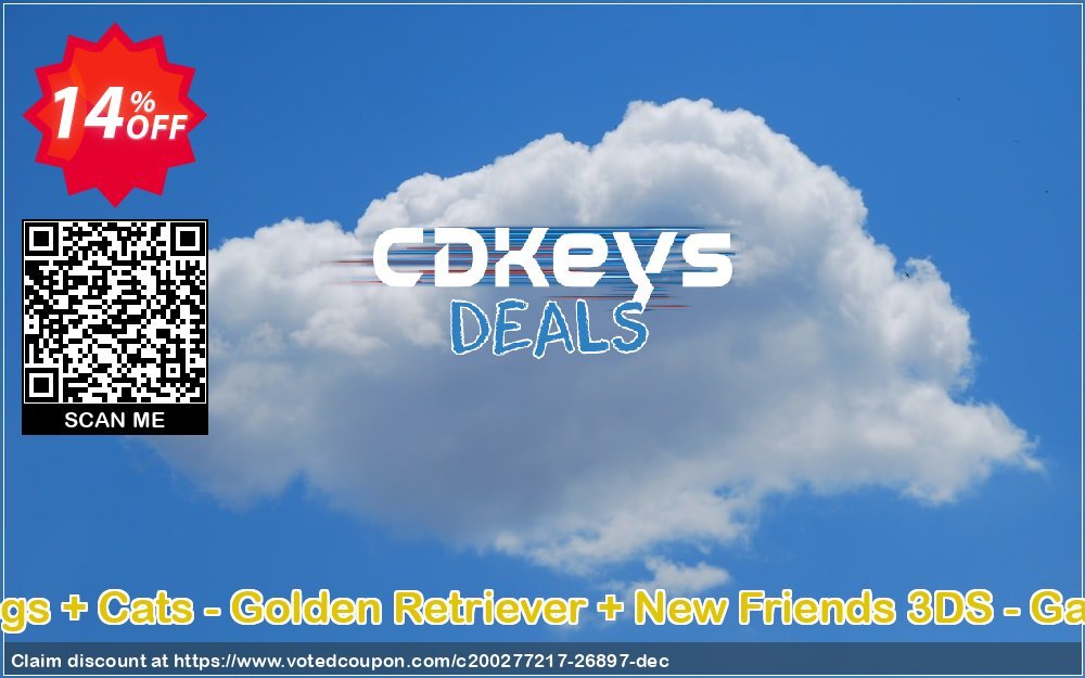 Nintendogs + Cats - Golden Retriever + New Friends 3DS - Game Code