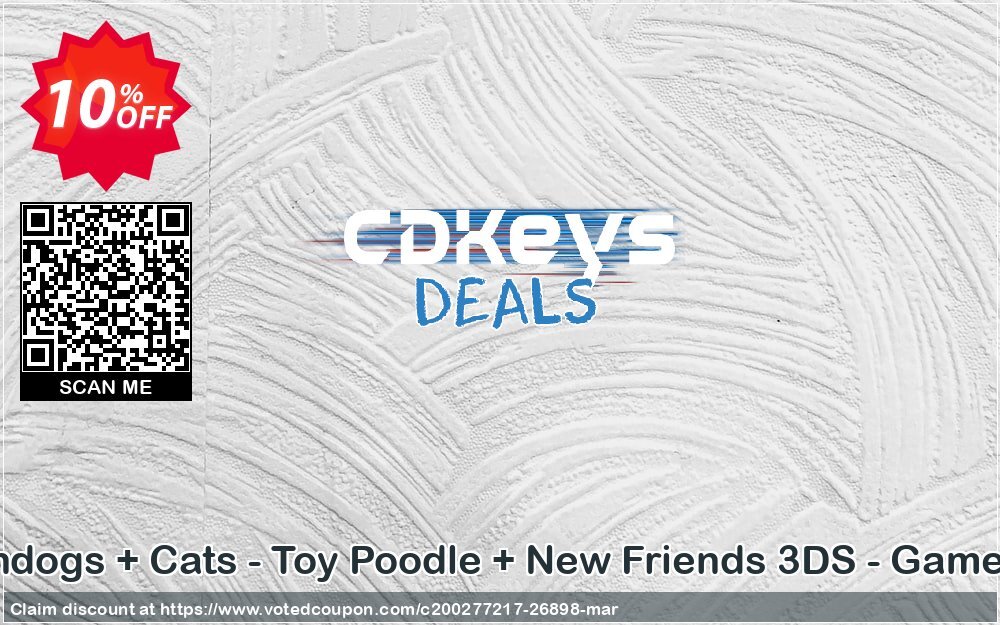 Nintendogs + Cats - Toy Poodle + New Friends 3DS - Game Code Coupon, discount Nintendogs + Cats - Toy Poodle + New Friends 3DS - Game Code Deal. Promotion: Nintendogs + Cats - Toy Poodle + New Friends 3DS - Game Code Exclusive Easter Sale offer 