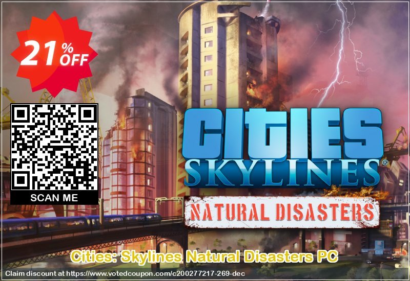 Cities: Skylines Natural Disasters PC Coupon, discount Cities: Skylines Natural Disasters PC Deal. Promotion: Cities: Skylines Natural Disasters PC Exclusive offer 