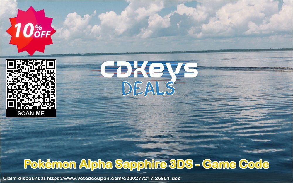 Pokémon Alpha Sapphire 3DS - Game Code Coupon, discount Pokémon Alpha Sapphire 3DS - Game Code Deal. Promotion: Pokémon Alpha Sapphire 3DS - Game Code Exclusive Easter Sale offer 