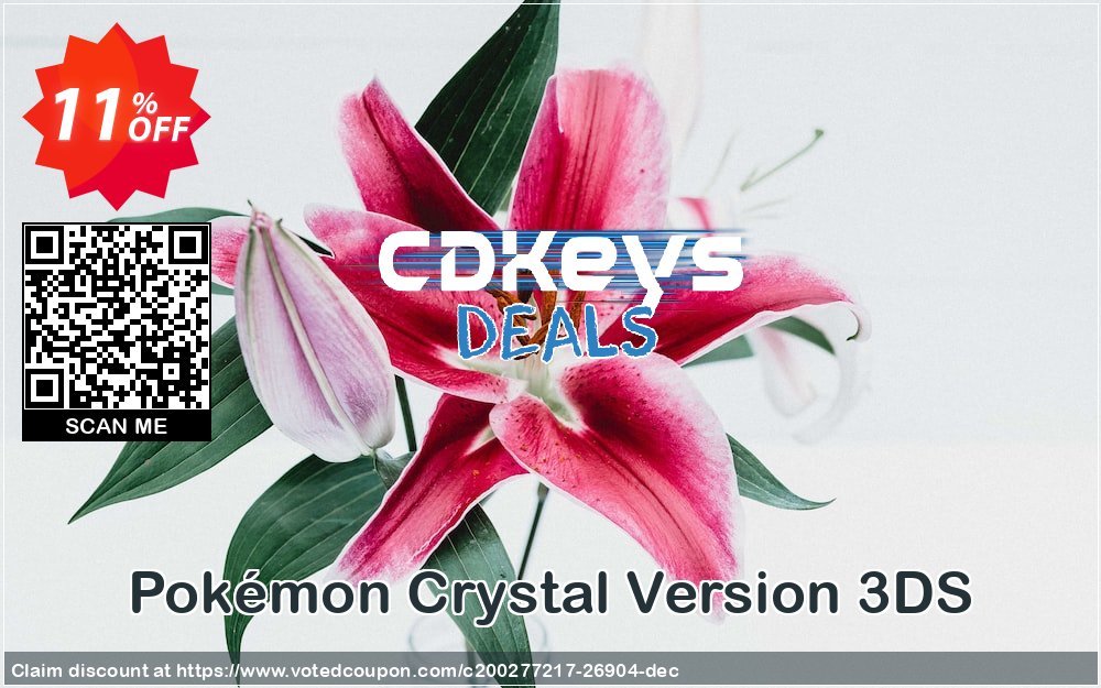Pokémon Crystal Version 3DS Coupon Code Apr 2024, 11% OFF - VotedCoupon