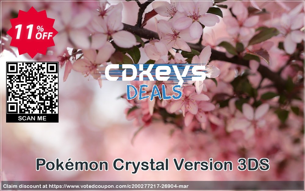 Pokémon Crystal Version 3DS Coupon Code Apr 2024, 11% OFF - VotedCoupon