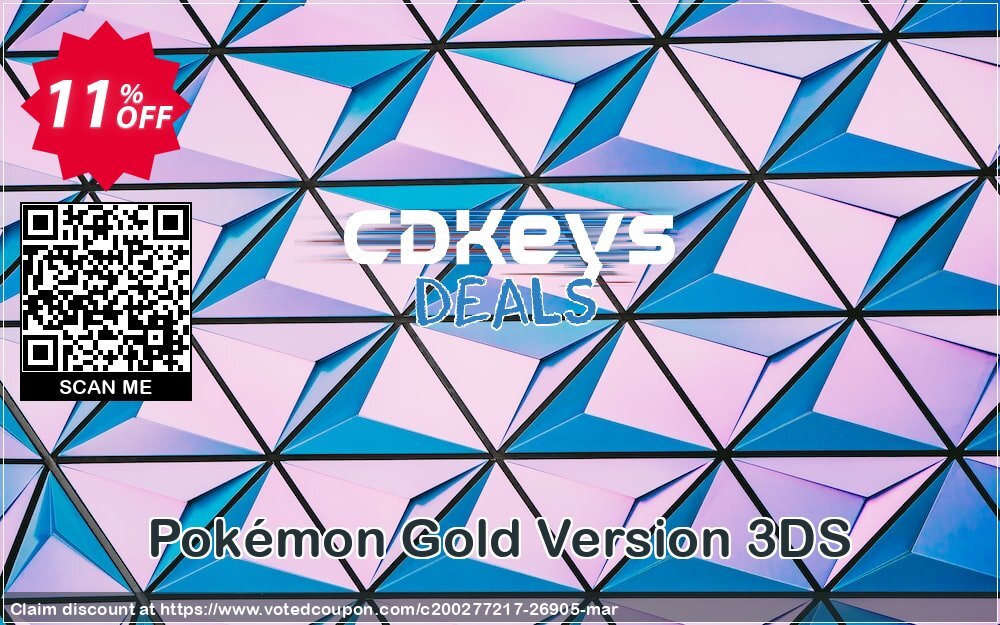 Pokémon Gold Version 3DS Coupon, discount Pokémon Gold Version 3DS Deal. Promotion: Pokémon Gold Version 3DS Exclusive Easter Sale offer 