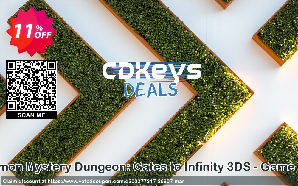 Pokemon Mystery Dungeon: Gates to Infinity 3DS - Game Code Coupon, discount Pokemon Mystery Dungeon: Gates to Infinity 3DS - Game Code Deal. Promotion: Pokemon Mystery Dungeon: Gates to Infinity 3DS - Game Code Exclusive Easter Sale offer 