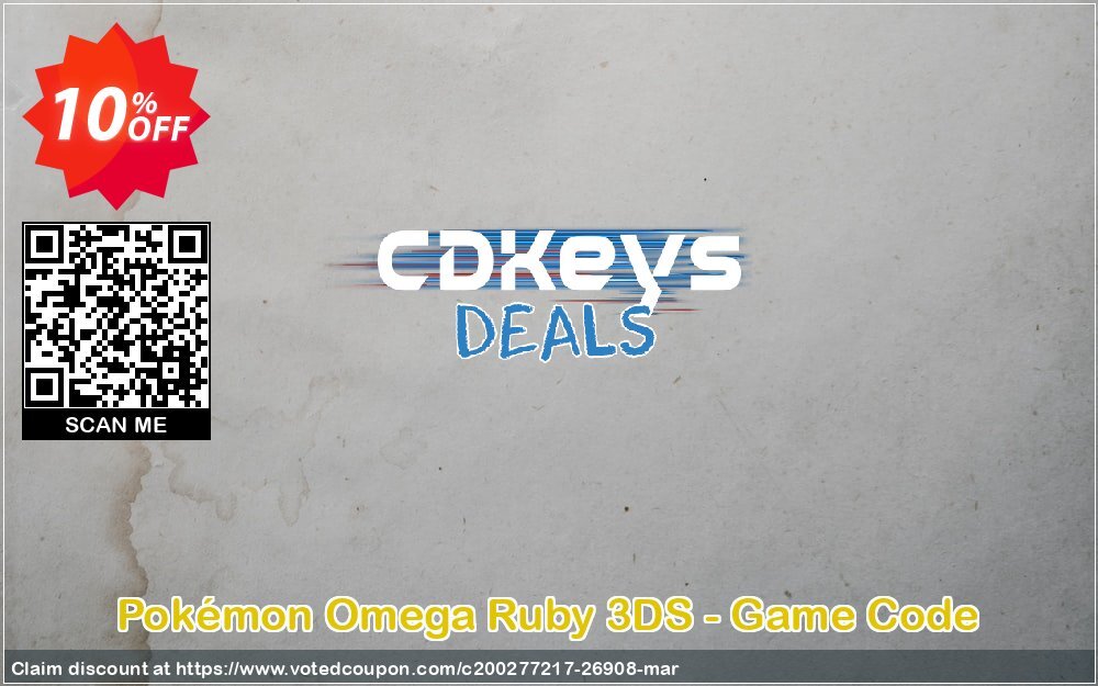 Pokémon Omega Ruby 3DS - Game Code Coupon Code May 2024, 10% OFF - VotedCoupon