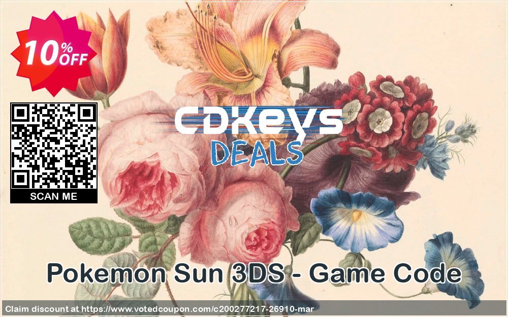 Pokemon Sun 3DS - Game Code Coupon Code May 2024, 10% OFF - VotedCoupon