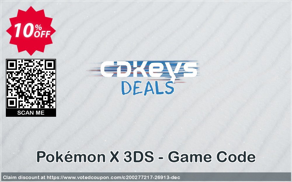 Pokémon X 3DS - Game Code Coupon Code May 2024, 10% OFF - VotedCoupon