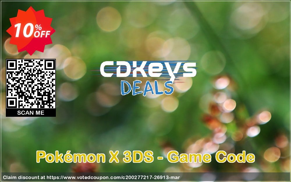 Pokémon X 3DS - Game Code