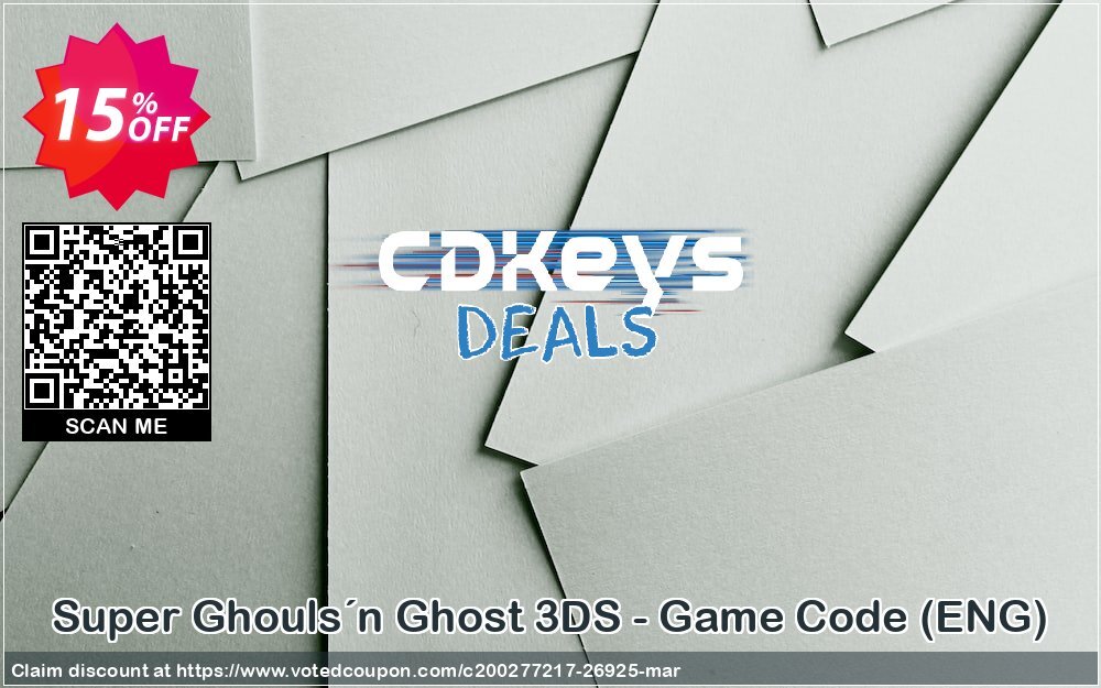 Super Ghouls´n Ghost 3DS - Game Code, ENG  Coupon Code Apr 2024, 15% OFF - VotedCoupon