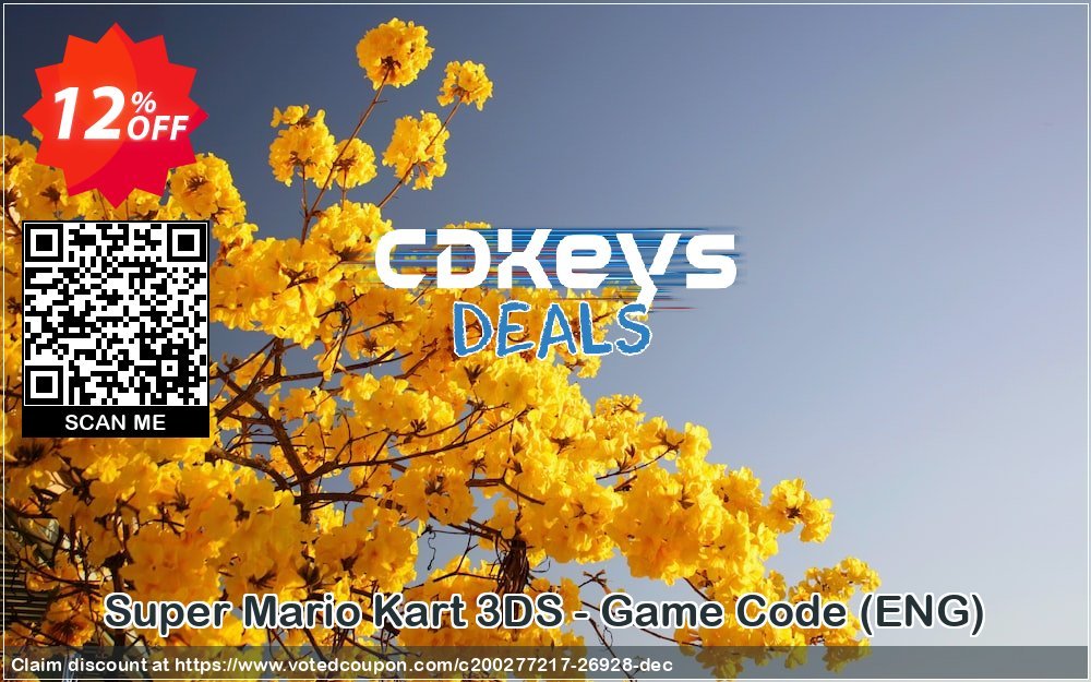 Super Mario Kart 3DS - Game Code, ENG  Coupon Code May 2024, 12% OFF - VotedCoupon