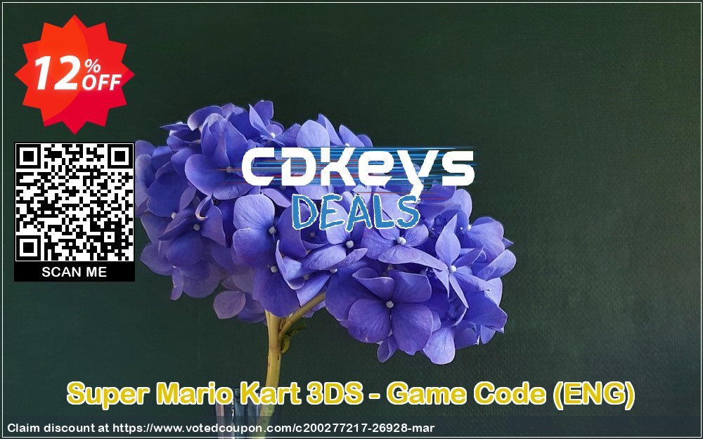 Super Mario Kart 3DS - Game Code, ENG  Coupon, discount Super Mario Kart 3DS - Game Code (ENG) Deal. Promotion: Super Mario Kart 3DS - Game Code (ENG) Exclusive Easter Sale offer 