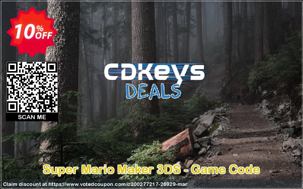 Super Mario Maker 3DS - Game Code Coupon Code May 2024, 10% OFF - VotedCoupon