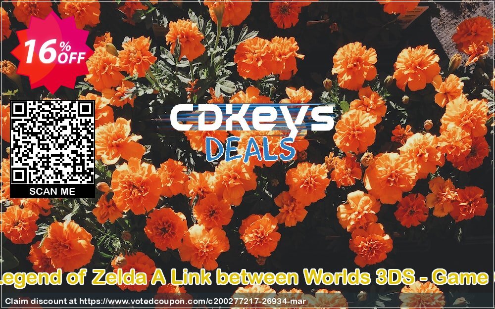 The Legend of Zelda A Link between Worlds 3DS - Game Code