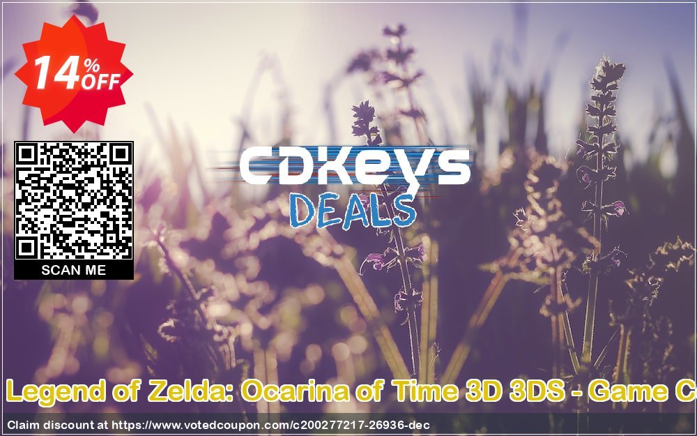 The Legend of Zelda: Ocarina of Time 3D 3DS - Game Code Coupon Code Apr 2024, 14% OFF - VotedCoupon