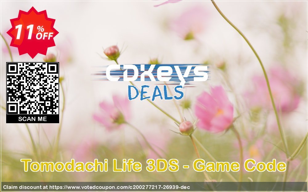 Tomodachi Life 3DS - Game Code Coupon, discount Tomodachi Life 3DS - Game Code Deal. Promotion: Tomodachi Life 3DS - Game Code Exclusive Easter Sale offer 