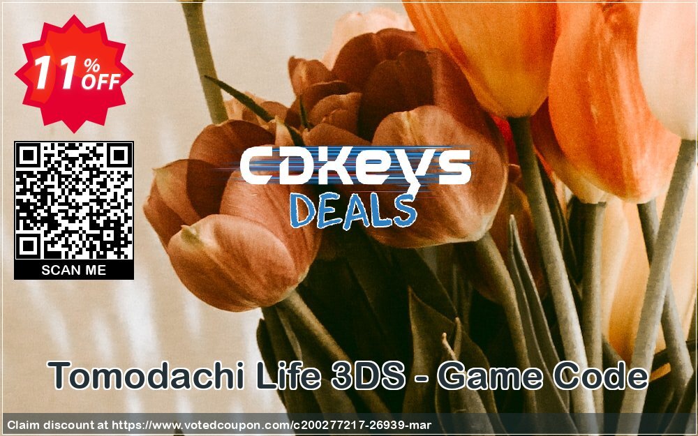 Tomodachi Life 3DS - Game Code Coupon, discount Tomodachi Life 3DS - Game Code Deal. Promotion: Tomodachi Life 3DS - Game Code Exclusive Easter Sale offer 