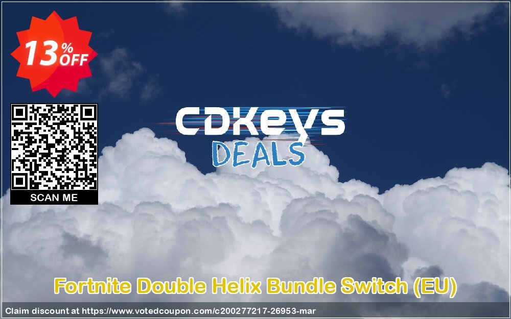 Fortnite Double Helix Bundle Switch, EU  Coupon, discount Fortnite Double Helix Bundle Switch (EU) Deal. Promotion: Fortnite Double Helix Bundle Switch (EU) Exclusive Easter Sale offer 