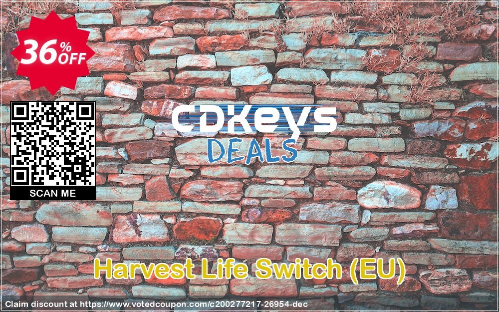 Harvest Life Switch, EU  Coupon, discount Harvest Life Switch (EU) Deal. Promotion: Harvest Life Switch (EU) Exclusive Easter Sale offer 