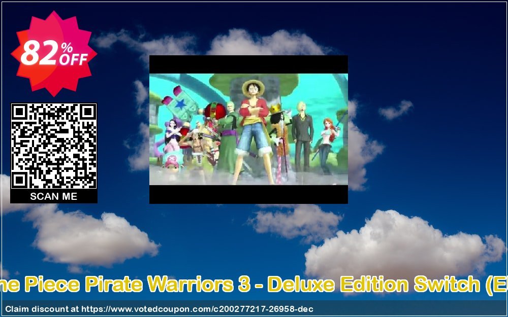 One Piece Pirate Warriors 3 - Deluxe Edition Switch, EU  Coupon, discount One Piece Pirate Warriors 3 - Deluxe Edition Switch (EU) Deal. Promotion: One Piece Pirate Warriors 3 - Deluxe Edition Switch (EU) Exclusive Easter Sale offer 