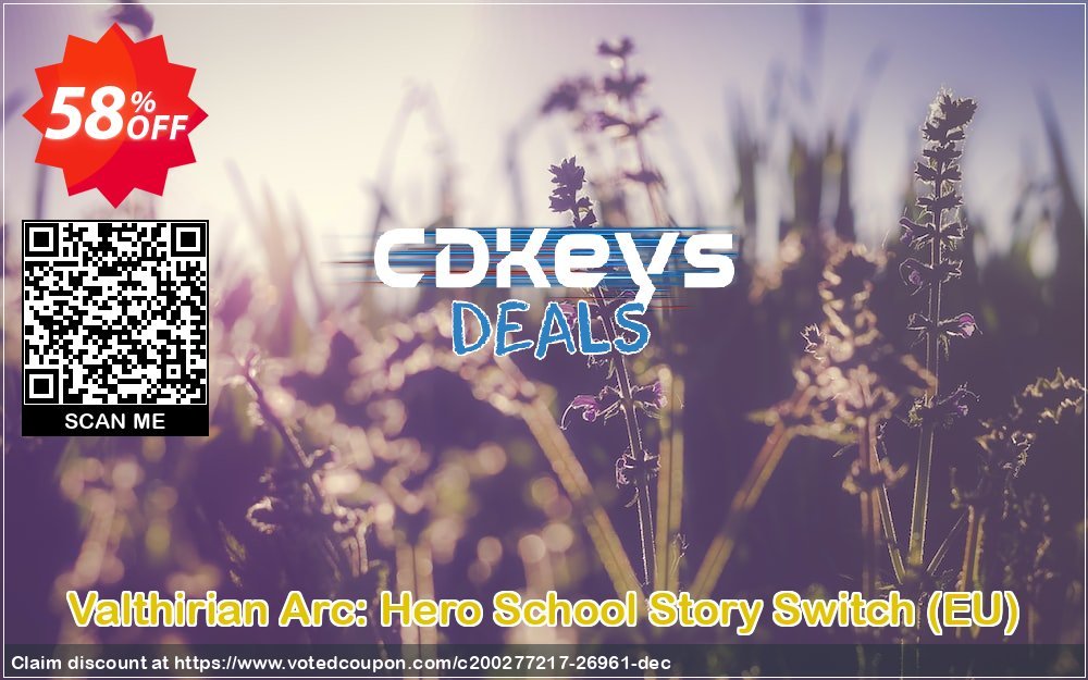 Valthirian Arc: Hero School Story Switch, EU  Coupon, discount Valthirian Arc: Hero School Story Switch (EU) Deal. Promotion: Valthirian Arc: Hero School Story Switch (EU) Exclusive Easter Sale offer 