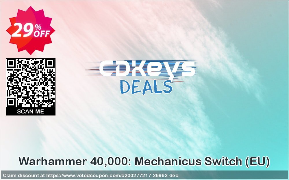 Warhammer 40,000: Mechanicus Switch, EU  Coupon, discount Warhammer 40,000: Mechanicus Switch (EU) Deal. Promotion: Warhammer 40,000: Mechanicus Switch (EU) Exclusive Easter Sale offer 