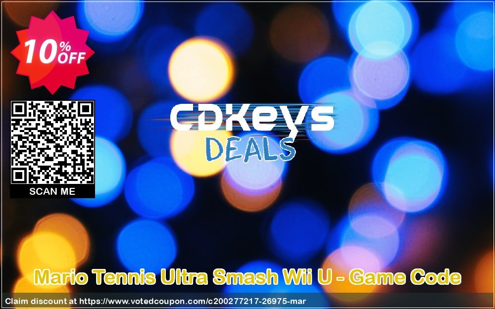 Mario Tennis Ultra Smash Wii U - Game Code Coupon, discount Mario Tennis Ultra Smash Wii U - Game Code Deal. Promotion: Mario Tennis Ultra Smash Wii U - Game Code Exclusive Easter Sale offer 