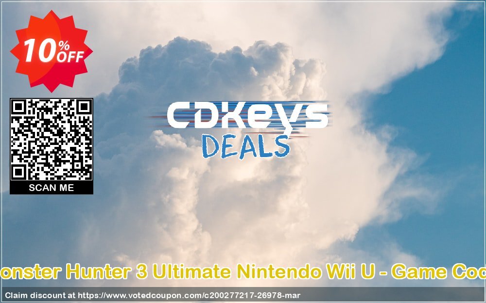 Monster Hunter 3 Ultimate Nintendo Wii U - Game Code Coupon Code May 2024, 10% OFF - VotedCoupon