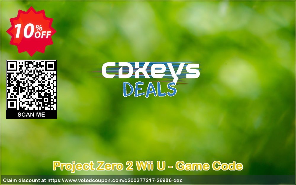 Project Zero 2 Wii U - Game Code Coupon Code May 2024, 10% OFF - VotedCoupon