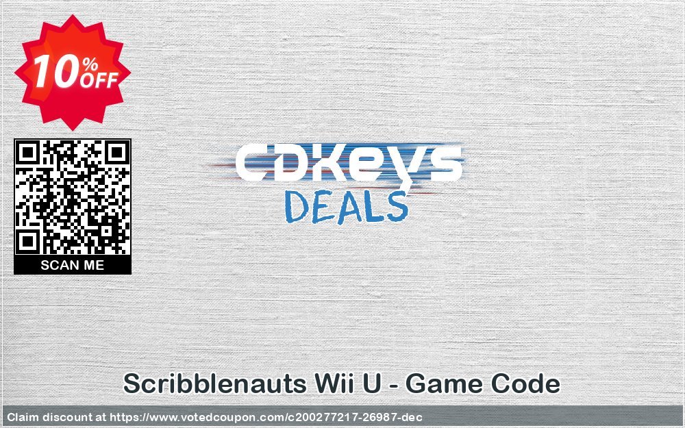 Scribblenauts Wii U - Game Code Coupon Code May 2024, 10% OFF - VotedCoupon