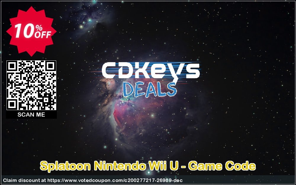 Splatoon Nintendo Wii U - Game Code Coupon Code Apr 2024, 10% OFF - VotedCoupon