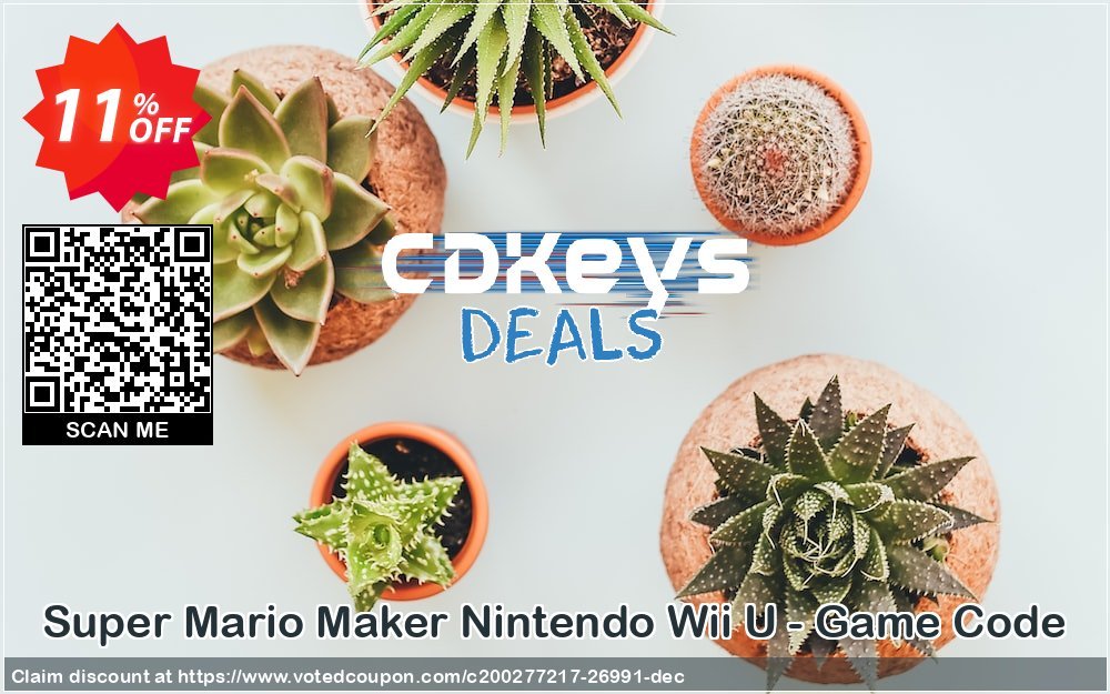 Super Mario Maker Nintendo Wii U - Game Code Coupon Code Apr 2024, 11% OFF - VotedCoupon