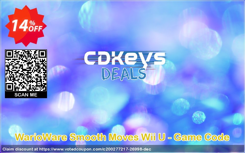 WarioWare Smooth Moves Wii U - Game Code Coupon, discount WarioWare Smooth Moves Wii U - Game Code Deal. Promotion: WarioWare Smooth Moves Wii U - Game Code Exclusive Easter Sale offer 