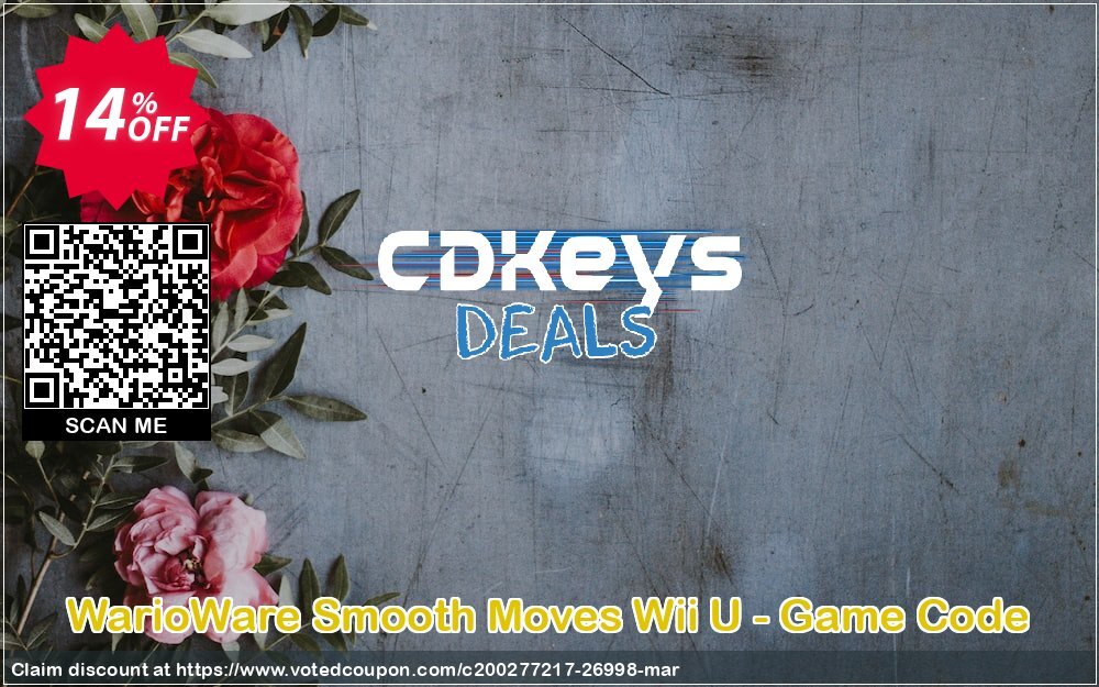 WarioWare Smooth Moves Wii U - Game Code Coupon, discount WarioWare Smooth Moves Wii U - Game Code Deal. Promotion: WarioWare Smooth Moves Wii U - Game Code Exclusive Easter Sale offer 