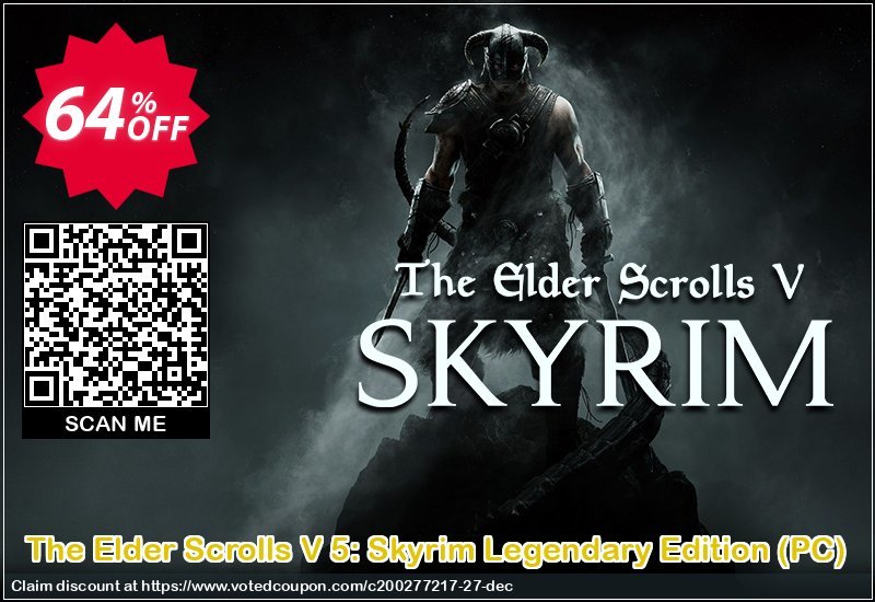 The Elder Scrolls V 5: Skyrim Legendary Edition, PC  Coupon Code Apr 2024, 64% OFF - VotedCoupon
