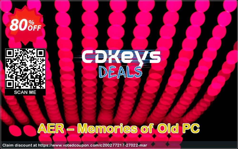 AER – Memories of Old PC Coupon, discount AER – Memories of Old PC Deal. Promotion: AER – Memories of Old PC Exclusive Easter Sale offer 