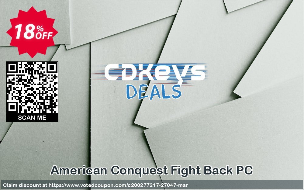 American Conquest Fight Back PC Coupon, discount American Conquest Fight Back PC Deal. Promotion: American Conquest Fight Back PC Exclusive Easter Sale offer 