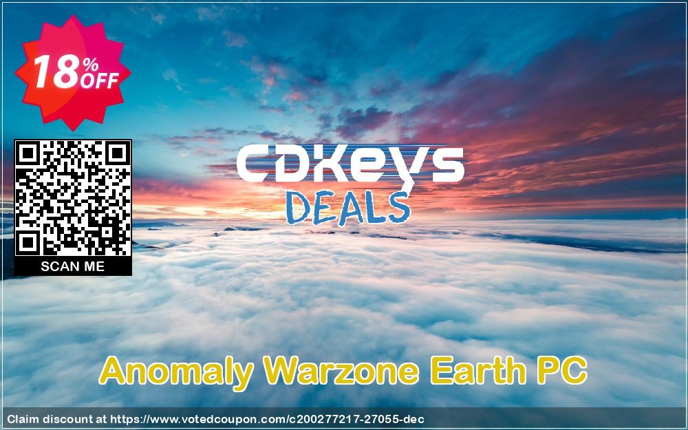 Anomaly Warzone Earth PC Coupon, discount Anomaly Warzone Earth PC Deal. Promotion: Anomaly Warzone Earth PC Exclusive Easter Sale offer 