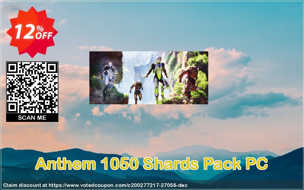Anthem 1050 Shards Pack PC Coupon Code May 2024, 12% OFF - VotedCoupon
