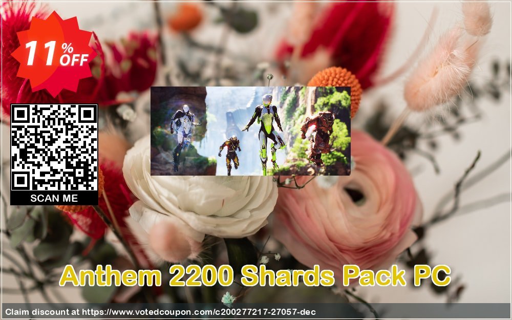 Anthem 2200 Shards Pack PC Coupon Code Apr 2024, 11% OFF - VotedCoupon