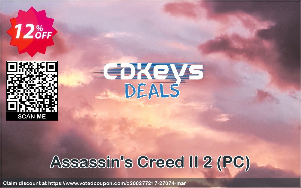 Assassin's Creed II 2, PC  Coupon, discount Assassin's Creed II 2 (PC) Deal. Promotion: Assassin's Creed II 2 (PC) Exclusive Easter Sale offer 